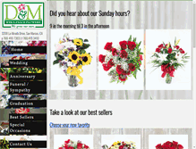 Tablet Screenshot of dandmflowers.com